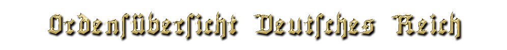 Titel Ordensübersicht