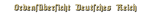Titel Ordensübersicht