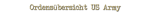 Titel Ordensübersicht US Army