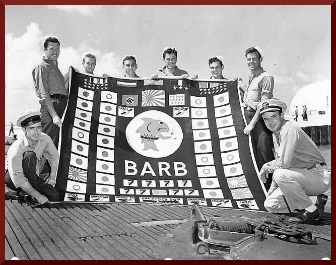 Gato U-Boot Kriegsflagge der USS Barb