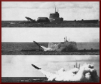 Gato U-Boot USS Tunny feuert eine Regulus Rakete ab