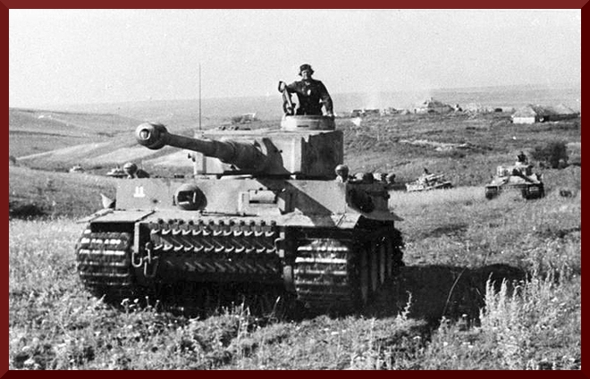 Bundesarchiv Bild 101III-Zschaeckel-207-12%252C Schlacht um Kursk%252C Panzer VI %2528Tiger I%2529