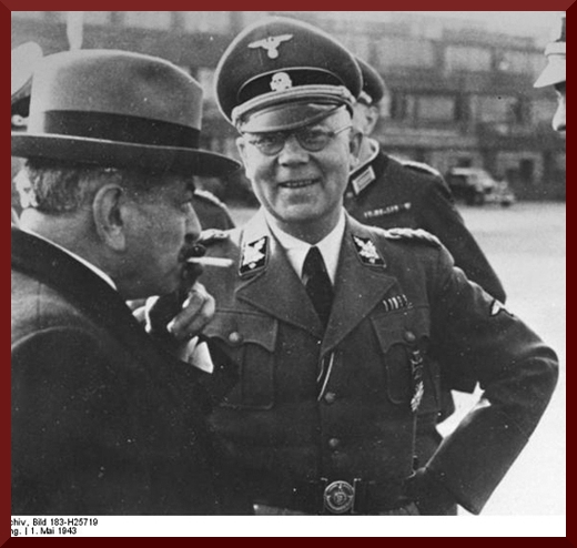 Bundesarchiv Bild 183-H25719, Paris, Ministerpräsident Pierre Laval und SS-Obergruppenführer Carl Oberg