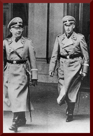 Heinrich Himmler and Reinhard Heydrich in Vienna, March 1938