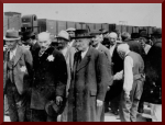 Russian Jews await selection in Auschwitz