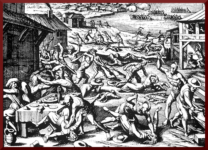 1622 massacre jamestown de Bry