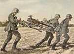 Bild 43 Schweres MG wird vorgetragen
