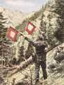 Bild 104 Flaggensignal im Gebirge