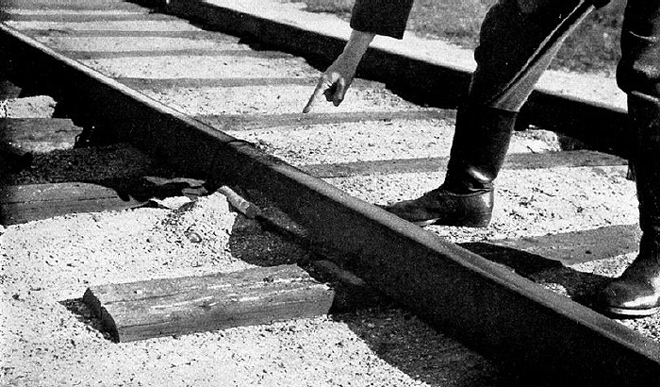 137a Bahnstrecke wurde vermint
