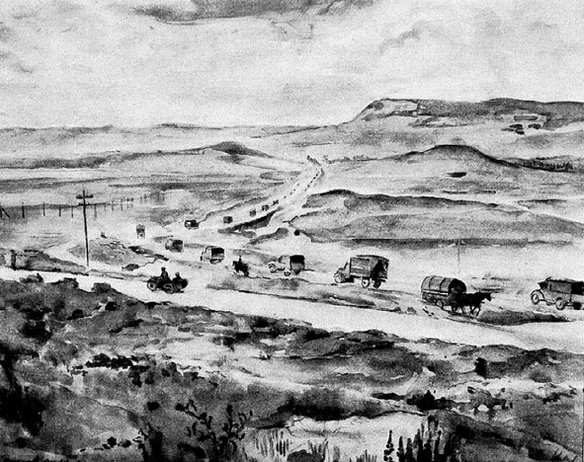 187a Kolonnen auf dem Weg nach Batschissaraj