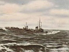 Bild 174 Torpedoboot Iltis in voller  fahrt