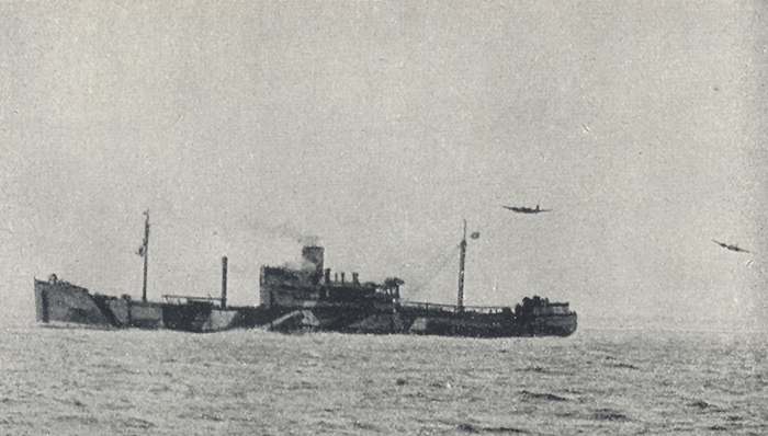Angriff durch 2 Bristol-Blenheim auf dt