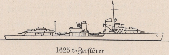 85e Rißzeichnung 1625t Zerstörer Forenbildarchiv