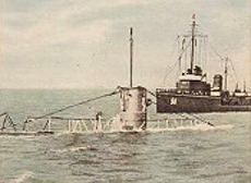 Bild 177 U Boot beim Tauchmanöver