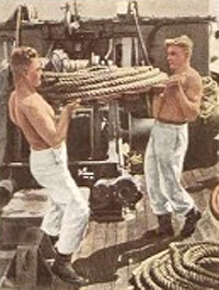 Bild 221 Seemännische Arbeiten