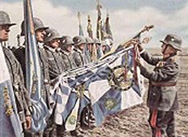 Bild 4 Ehrung der Fahnen der alten Armee