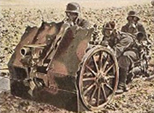 Bild 60 Leichtes Infanteriegeschütz in Feuerstellung