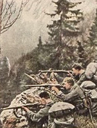 Bild 117 Hochgebirgsjäger beim Feuerüberfall