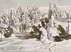 Bild 119 Streife auf Skiern