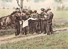 Bild 133 Befehlsausgabe bei Kraftfahrkampftruppe