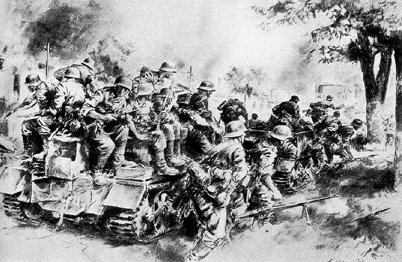 68b Infanterie rückt in Kischinew ein