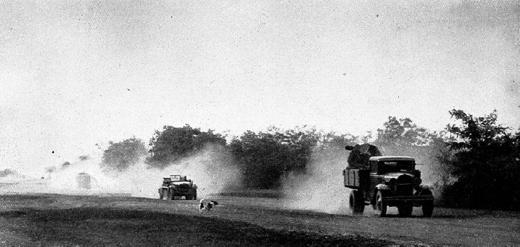 133b Vormarsch durch die Steppe