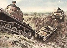 Bild 129 Panzerkampfwagen im Verband