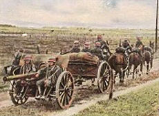 Bild 79 Leichte Batterie im Marsch