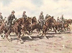 Bild 87 Batterie exerziert im Galopp