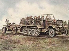 Bild 125 Motorisierte Artillerie
