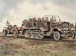 Bild 125 Motorisierte Artillerie