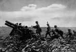 47 Artillerie in Feuerstellung