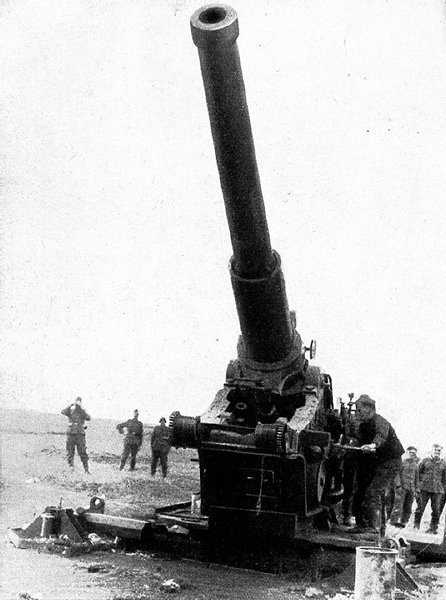165a Haubitze gegen Sowj Stellungen