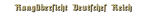 Rangübersicht Deutsches Reich