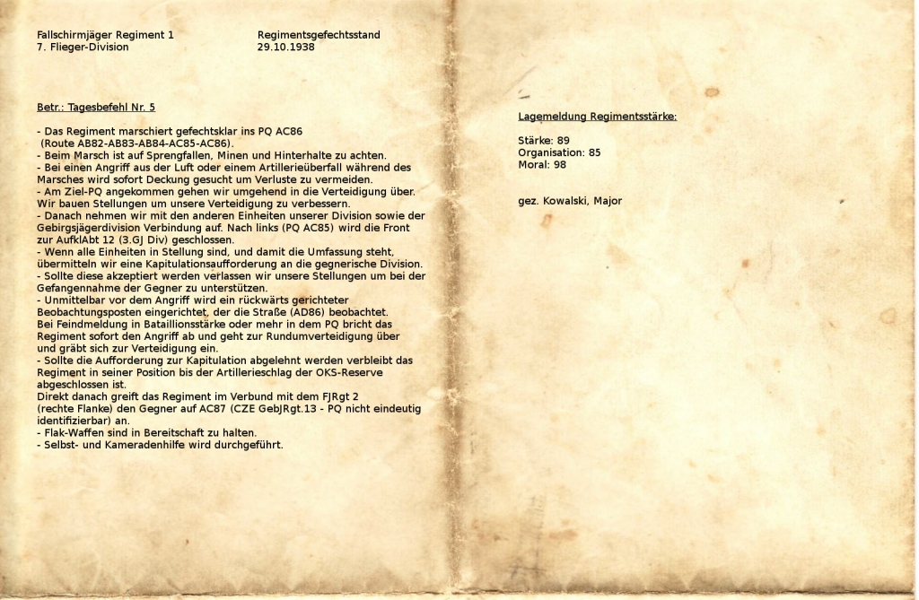 Regimentsbefehl 5