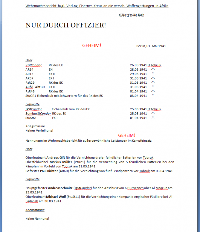 Wehrmachtsbericht 6 Tobruk 1
