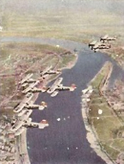 Bild 244 Jagdstaffel über dem Rhein