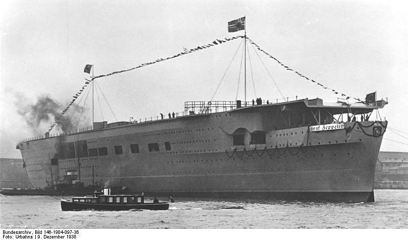 ohne HK Bundesarchiv Bild 146-1984-097-36, Flugzeugträger -Graf Zeppelin- nach Stapellauf