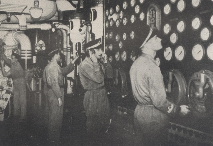 Maschinenraum eines ital Kriegsschiffs Forenbildarchiv