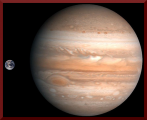 Jupiter Earth Comparison