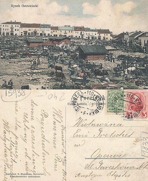 Postkarte gelaufen1913 Nachweis