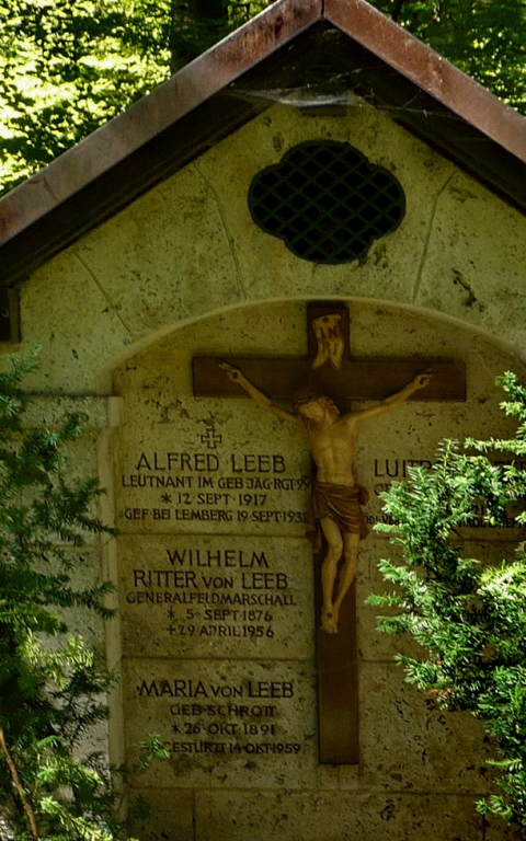Grabstätte Leeb Wilhelm Sollner Waldfriedhof