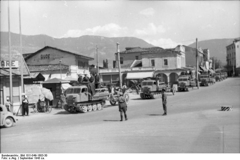Bundesarchiv Bild 101I-049-1603-30, Jugoslawien, Raupenschlepper Ost mit Geschütz
