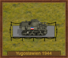 M3A1 Stuart rund (yu) 44, Yugoslawien