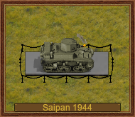 M3A1 Stuart Satan eckig (us) 44, Saipan