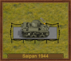 M3A1 Stuart Satan eckig (us) 44, Saipan