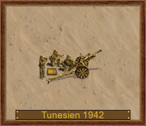 10,5 cm leFH 18 D-1942, Tunesien