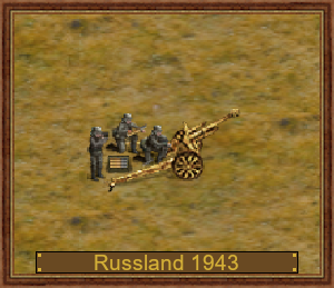 10,5 cm leFH 18M D-1943, Russland