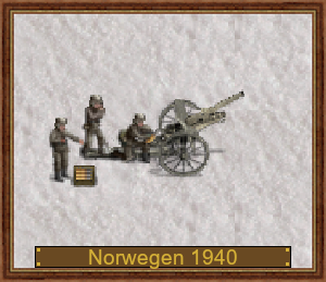 10,5 cm leFH 16, D-1940 Norwegen