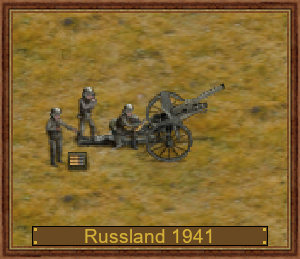 10,5 cm leFH 16, D-1941 Russland
